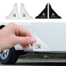2Pcs Car Door Corner Protector Stickers Decoration For New Peugeot 206 208 207 3008 308 2008 107 508 607 106 406 407 307 301 408