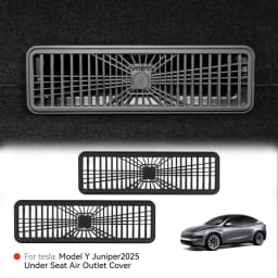 YZ For Tesla Model Y Juniper 2026 Under Seat Air Outlet Anti-blocking Cover Condition Outlet Mask Trim Strips Car Accessories