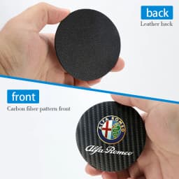 2Pcs Car Coasters Water Cup Mats Waterproof Slot Pads For Alfa Romeo 156 159 147 4C 8C 166 Giulia Giulietta Mito Spider Tonale