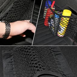 BLALION Car Trunk Storage Bag Nylon Mesh Nets Auto Trunk Rear Organizer Elastic String Luggage Holder Pocket Car Stowing Tidying