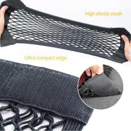 BLALION Car Trunk Storage Bag Nylon Mesh Nets Auto Trunk Rear Organizer Elastic String Luggage Holder Pocket Car Stowing Tidying