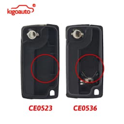 Kigoauto Car Remote Key Fob Shell Case 2/3/4 Button Replacement for Peugeot 207 307 308 407 607 807 for Citroen C2 C3 C4 C5 C6