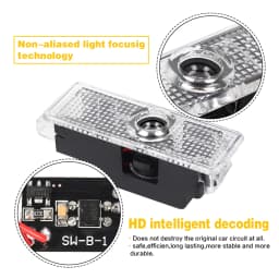 LED Car Door Interior Ghost Shadow Welcome Light Accessories For BMW E46 E60 E90 F10 F30 E92 E93 E91 E61 F07 F11 F18 E63 X3 Z4