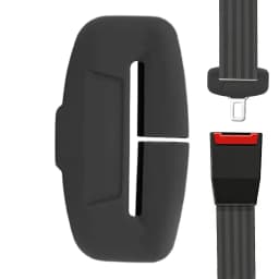 Car seat belt insertion protective cover card head silent dustproof silicone cover scratch resistant float interior modification