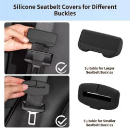 Car seat belt insertion protective cover card head silent dustproof silicone cover scratch resistant float interior modification