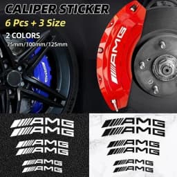 for Car Brake Caliper Sticker Car Accessories For Mercedes Benz AMG A C E R M class CLA GLA W204 W210 W124 W205 W203 Auto Goods