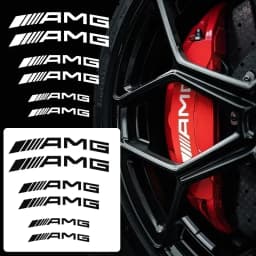 for Car Brake Caliper Sticker Car Accessories For Mercedes Benz AMG A C E R M class CLA GLA W204 W210 W124 W205 W203 Auto Goods