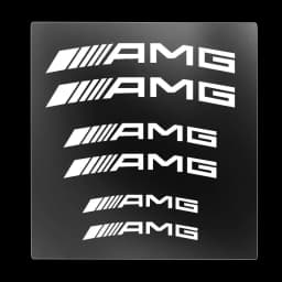 for Car Brake Caliper Sticker Car Accessories For Mercedes Benz AMG A C E R M class CLA GLA W204 W210 W124 W205 W203 Auto Goods