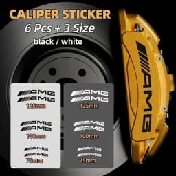 for Car Brake Caliper Sticker Car Accessories For Mercedes Benz AMG A C E R M class CLA GLA W204 W210 W124 W205 W203 Auto Goods