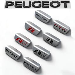 Car Steering Wheel Accessories Metal Stickers For VW Golf T‑Roc Tiguan Polo Passat T‑Cross Taigo ID.4 ID.7 Atlas Beetle MK7 6