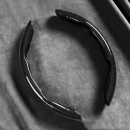 Car Universal 38cm Carbon Fiber Car Steering Wheel Cover Non-slip Card Cover Auto Steering Wheel Handle Booster Protective Cover