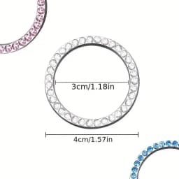 The Car Starts the Rhinestone Decoration Ignition Ring with Diamond Decoration Ring with One Button