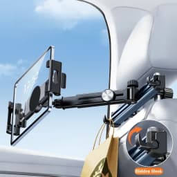 Hipacool Telescopic Car Phone Holder Tablet Seat Back Stand Headrest Adjustable Magneitc Car Tablet Bracket for 5.6-11.8“Device