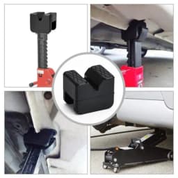 Car Jack Rubber Pad Car Slotted Lift Jack Stand Rubber Pads Universal Repair Tools Frame Protector Adapter Jacking Tools 1/2PCS