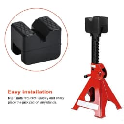 Car Jack Rubber Pad Car Slotted Lift Jack Stand Rubber Pads Universal Repair Tools Frame Protector Adapter Jacking Tools 1/2PCS