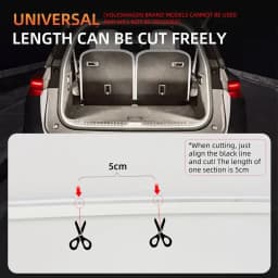 Car high brightness trunk lighting ambient light interior decoration LED wiring free automatic sensing tailgate light strip