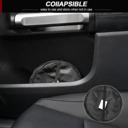 Collapsible Black Car Trash Can Pack Trash Bag Rubbish Waste Bin for Little Leak Proof Car Cooler Bag Garbage Bag Wastebasket