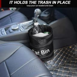 Collapsible Black Car Trash Can Pack Trash Bag Rubbish Waste Bin for Little Leak Proof Car Cooler Bag Garbage Bag Wastebasket