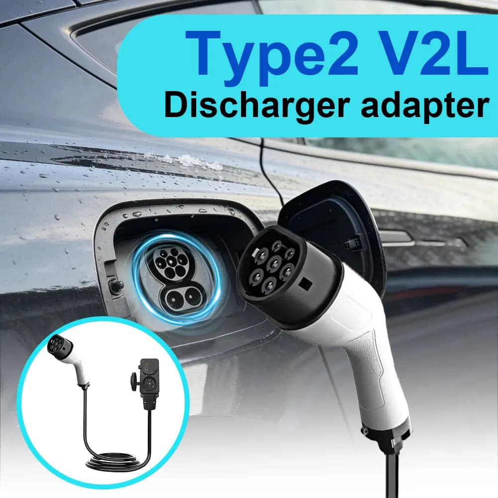European Outdoor Electricity V2L Discharger Type 2 EV Discharger EU socket For BYD MG Geely Jaecoo ZEEKR XPENG Renault NAMMI EU