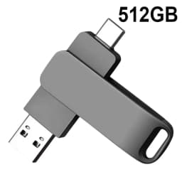 Lenovo USB3.2 USB Flash Drive 512GB OTG Pen Drive High Speed Type-C Flash Disk Real Capacity Metal Pendrive For Phone Computer