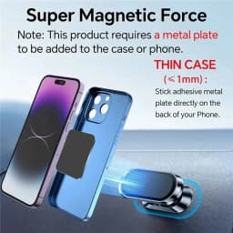 New Magnetic Car Phone Holder for iPhone 17 16 15 14 13 Samsung Redmi Mobile Cell Phone Holder Stand Magnet Mount Bracket in Car