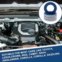 Oil Drain Plug Gasket Crush Washer 9043012031 Aluminum Blue Seal Ring for Camry Corolla RAV4 Highlander Lexus Auto Repair Kit