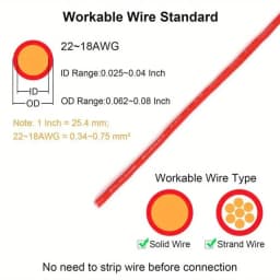 10Pcs T1 T2 Wire Connectors T-Type 2 Pin 2 Way LED Wire Connector with Locking Buckle Pluggable Universal Compact Wire