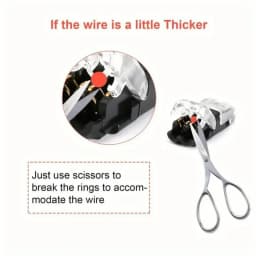10Pcs T1 T2 Wire Connectors T-Type 2 Pin 2 Way LED Wire Connector with Locking Buckle Pluggable Universal Compact Wire