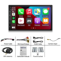 Wireless Carplay 2din Android 16 Car Radio Multimedia Video Player Universal 9/10 inch AutoRadio GPS Navigation 4G WiFi DVD
