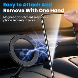 Double Sided Magnetic Car Foldable Cell Phone Holder 360°  Swivel Adjustable Phone Mount For Instrument Panel Navigation Bracket