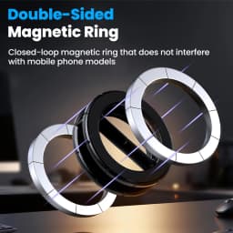 Double Sided Magnetic Car Foldable Cell Phone Holder 360°  Swivel Adjustable Phone Mount For Instrument Panel Navigation Bracket