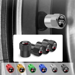 4Pcs Car Tire Wheel Stem Air Valve Cap For Audi Sline A1 A2 A3 A4 A4L A5 A6 A7 A8 A8L TT Q1 Q2 Q3 Q4 Q5 Q6 Q7 Auto Accessories