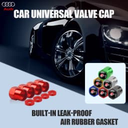 4Pcs Car Tire Wheel Stem Air Valve Cap For Audi Sline A1 A2 A3 A4 A4L A5 A6 A7 A8 A8L TT Q1 Q2 Q3 Q4 Q5 Q6 Q7 Auto Accessories