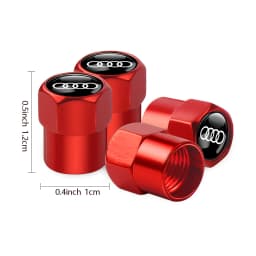 4Pcs Car Tire Wheel Stem Air Valve Cap For Audi Sline A1 A2 A3 A4 A4L A5 A6 A7 A8 A8L TT Q1 Q2 Q3 Q4 Q5 Q6 Q7 Auto Accessories