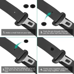 1-20Pc Car Safety Seat Belt Limiter Buckle Clip Seatbelt Stopper Button Retainer Black Automobile Interior Seat Belt Accessories