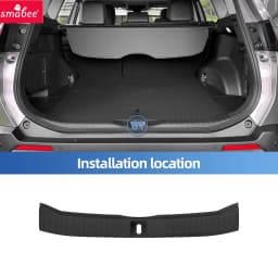 Smabee for Toyota RAV4 2026 Trunk Door Sill Guard Strip Inner Rear Bumper Guard Plate Cover Trim Car Accessories Black