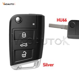 For Golf 5 7 MK7 Touran Polo Tiguan MQB GTI MK7 For Skoda Octavia For Seat HU66 HU162T Remote Key Shell Case 5G6959752AB Cover