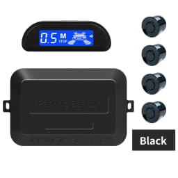 Hippcron Car Parking Sensors Parking Kit Display 22mm 4 Sensors Backlight Reverse Backup Radar Monitoring System 8 Colors