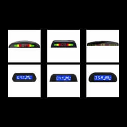 Hippcron Car Parking Sensors Parking Kit Display 22mm 4 Sensors Backlight Reverse Backup Radar Monitoring System 8 Colors