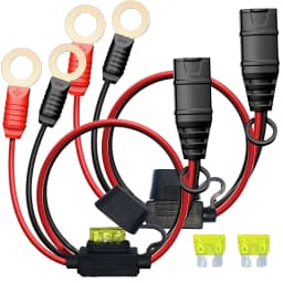 1/2PCS M10/M6 Silicone Cable Car Plug Fast Charging Connector Cable for NOCO GC008 X-Connect Cable Eyelet Terminal Connector