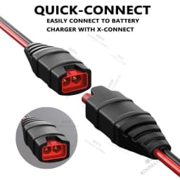 1/2PCS M10/M6 Silicone Cable Car Plug Fast Charging Connector Cable for NOCO GC008 X-Connect Cable Eyelet Terminal Connector