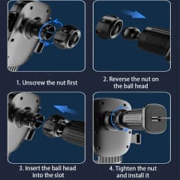 Car Phone Holder Bracket Auto Interior Air Outlet Stand Cellphone Support Base Fixing Clip - Vehicle Accessory