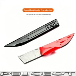 Car Blade R Logo Fender Trim Car Side Wing Badge Decoration Auto Styling Accessories For VW Golf Tiguan T-Roc Polo Passat ID.4 T