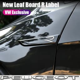 Car Blade R Logo Fender Trim Car Side Wing Badge Decoration Auto Styling Accessories For VW Golf Tiguan T-Roc Polo Passat ID.4 T