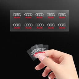 Car Interior 3D Sticker Central Control Decals Emblem Badge for Audi Sline B7 B8 B9 A3 8P 8V 8L A5 A6 C6 C5 C7 4F A1 A7 A8 Q2 Q3