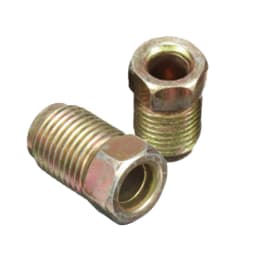 20pcs Brake Pipe 10mmx1mm Male Short Brake Pipe Screw Nuts for 3/16 Inch Metric Braking Tubes For Car SUV Motorcycles