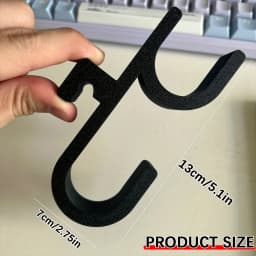2Pcs Car Trunk Hooks, Universal No-Drill Hanger, Storage Organizer for Umbrella, Towel, Fishing Rod, Camping Gear, Fits Most Car