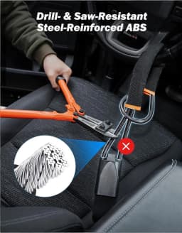 Car Steering Wheel Lock, Anti-Theft Steel Cable Security Lock, Universal Vehicle Safety Device for Cars