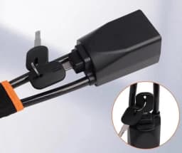 Car Steering Wheel Lock, Anti-Theft Steel Cable Security Lock, Universal Vehicle Safety Device for Cars