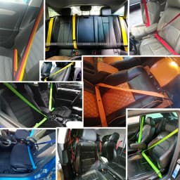 1Pcs Universal Car Seat Belt DIY Lap-Belt Car High-Strength Polyester Seat Safety Belts Multicolor Seat Belt Car Accessories
